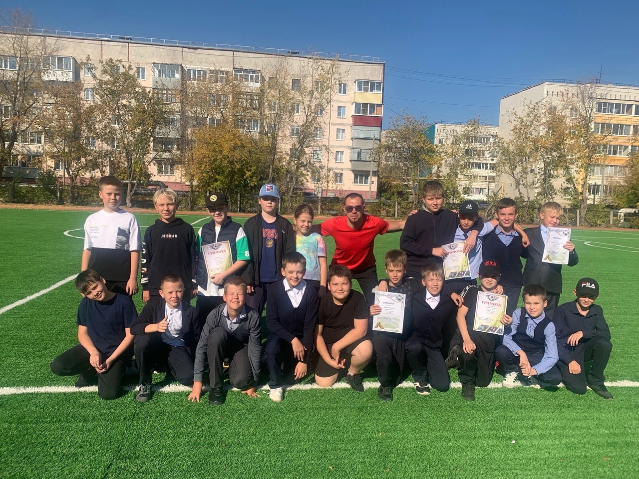 В минувший понедельник 25 сентября в ШСК «Союз» прошло награждение первенства Лицея по мини-футболу среди учащихся 5-х классов.